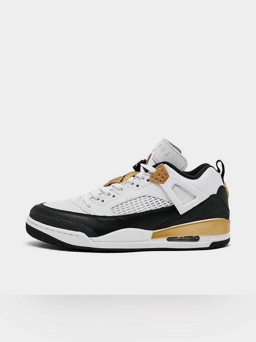NIB Men Nike Jordan Spizike Low FQ1759 108 White/Metallic Gold/Black
